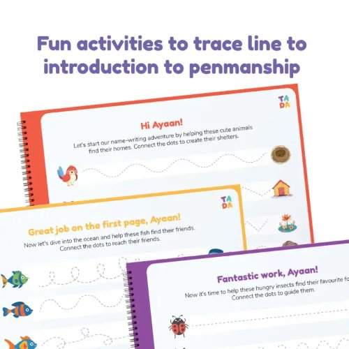 Personalised Name Writing Practice Book