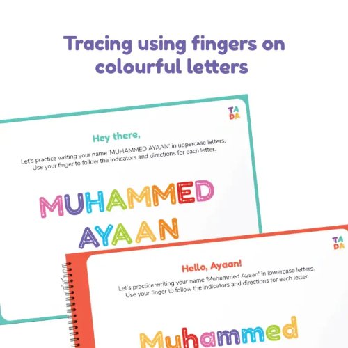 Personalised Name Writing Practice Book