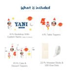 Personalised Space Theme Birthday Decor Set