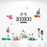 Personalised Racing Theme Birthday Decor Set