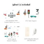 Personalised Racing Theme Birthday Decor Set