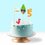 Personalised Dino Themed Birthday Decor Set