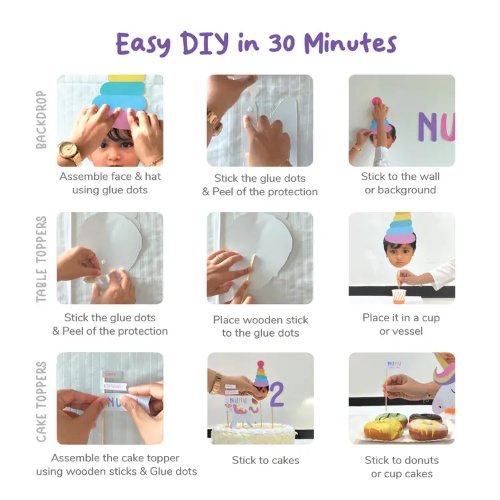 Personalised Unicorn Theme Birthday Decor Set